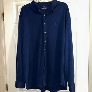 Montauk Tackle Co Mens XL performance button down dress shirt long sleeve USA